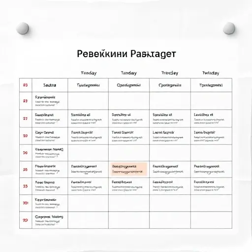 Еженедельная координационная карта задач с ответственными и сроками
